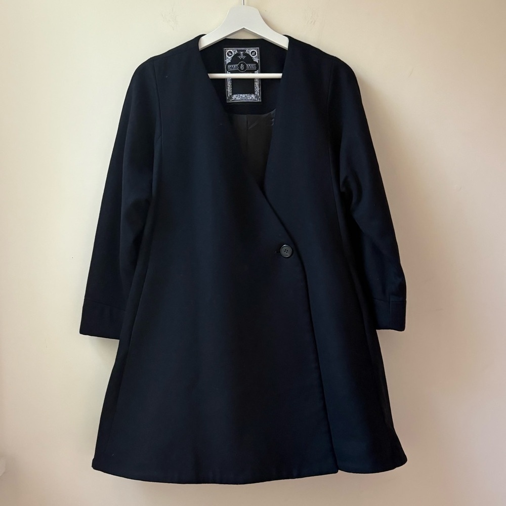 Cecilia Hammarborg Black Swing Coat​ - Picture 13 of 13